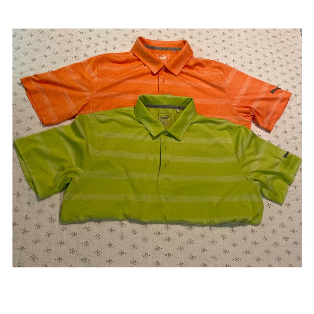 2 Large PUMA golf shirts (brand new)